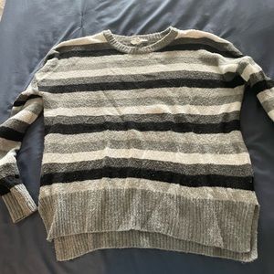 Striped cotton sweater